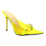 Sandalo Mules Vinyl Lime