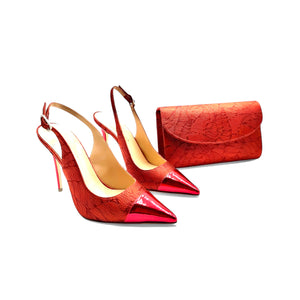 
                  
                    Slingback Red Pompei
                  
                